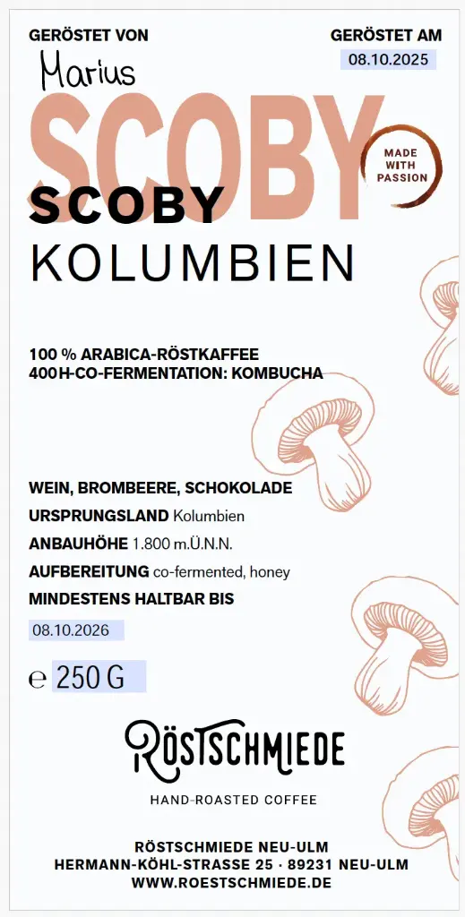 Scoby - Kolumbien |  Wein, Brombeere, Schokolade
