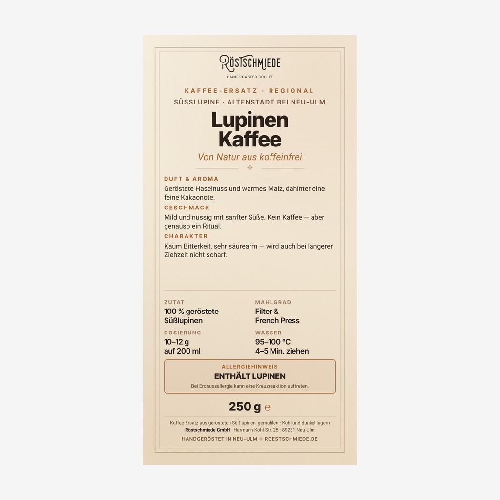 Lupinenkaffee | Haselnuss, Malz, Kakao 250g