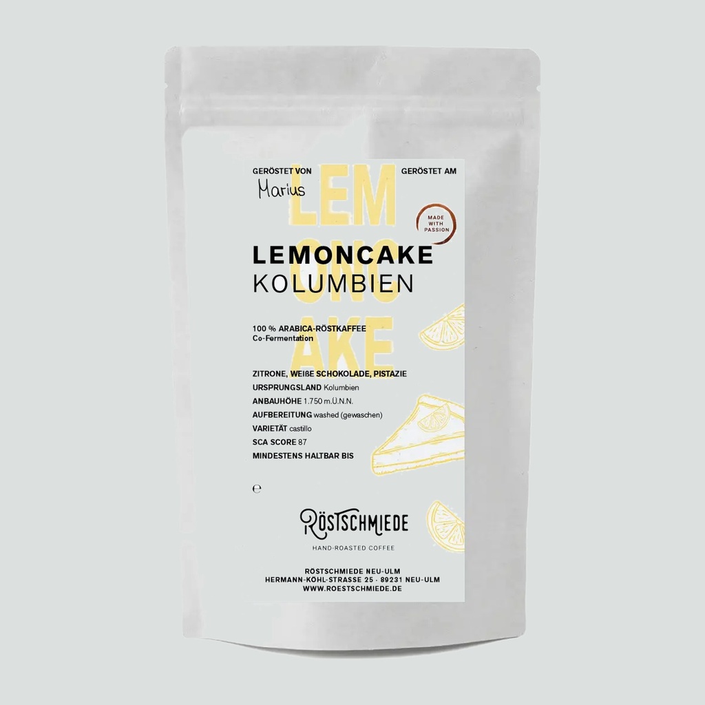 Lemon Cake - Kolumbien | Zitrone, weiße Schokolade, Pistazie