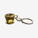 Schlüsselanhänger Filterhalter Gold