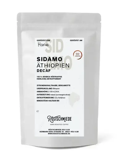 Sidamo , ENTKOFFEINIERT - Äthiopien | Zitronengras, Traube und Bergamotte